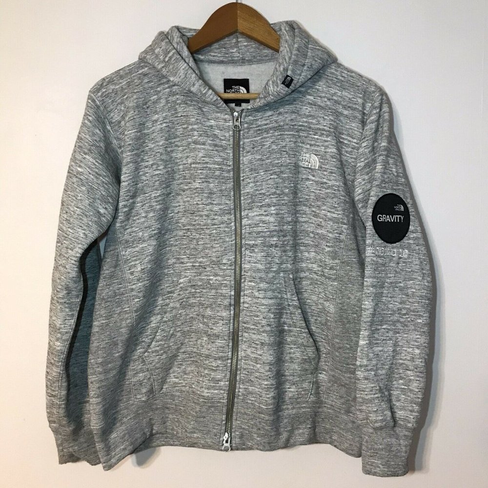 The North Face Gravity Hakuba Japan Womens M Gray Sweatshirt Sweater Hoodie